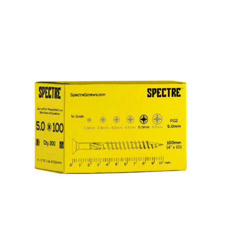 3.5 x 20mm Spectre Advanced YP Multi-purpose Woodscrew - Box 200 - Picture 2 of 3