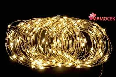 BIZZOTTO FILO Nudo 180 luci micro led bianco caldo modellabile 18,2mt batterie AA natale