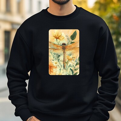 Libelle Blumen Sweatshirt Kuschelig und Perfekt für jeden Anlass S bis 4XL
