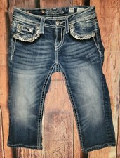 Miss Me Girls Capri Jeans Sz 12 Cute