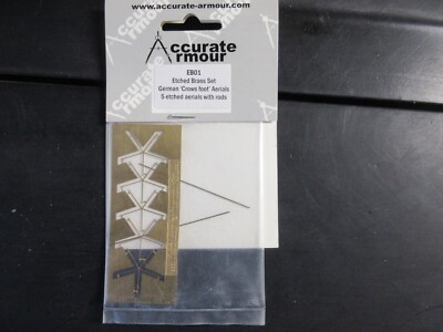 ACCURATE ARMOUR 1/35 GERMAN 'CROWS FOOT' AERIALS #EB01 photoetch