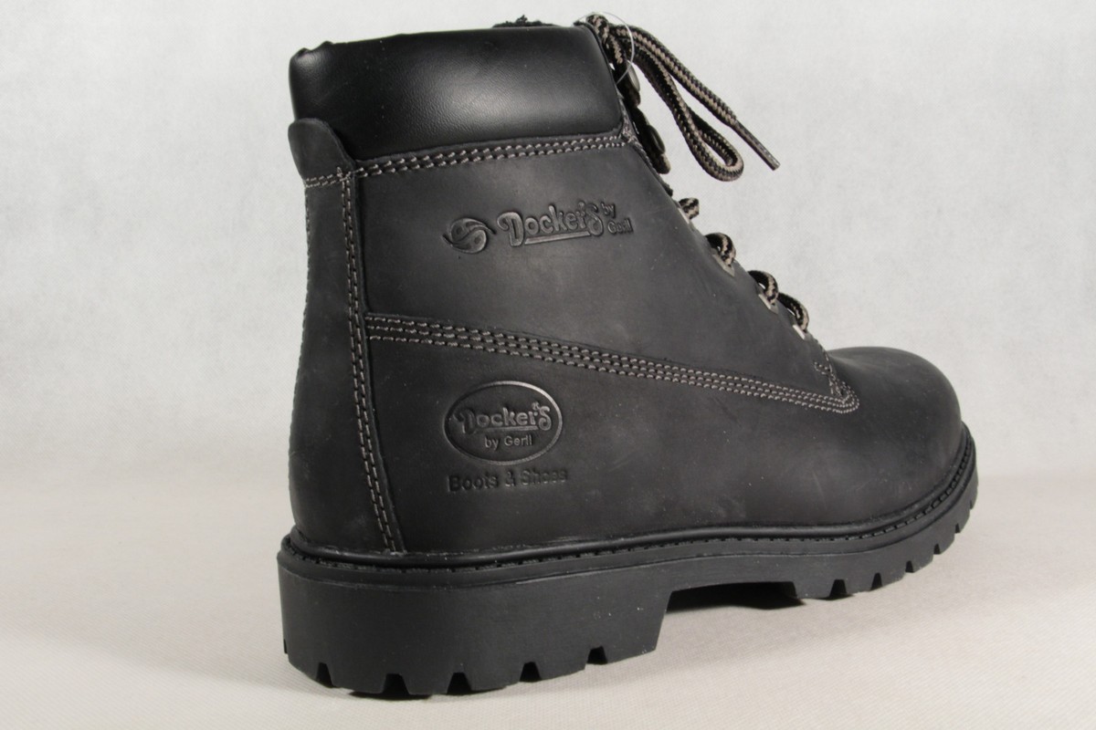 botas dockers negras para hombre