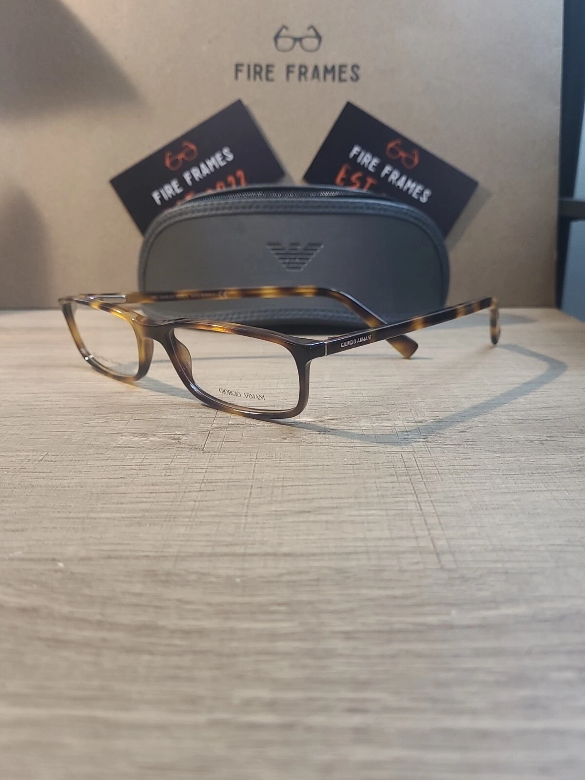 Giorgio Armani GA 606 BGJ Tortoise Havana Acetate Eyeglasses Frames 52 16 145