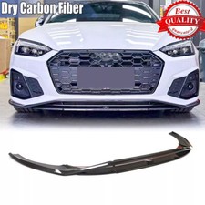 Alerón de parachoques delantero de fibra de carbono seco para Audi A5 S-LINE S5 2020-2022
