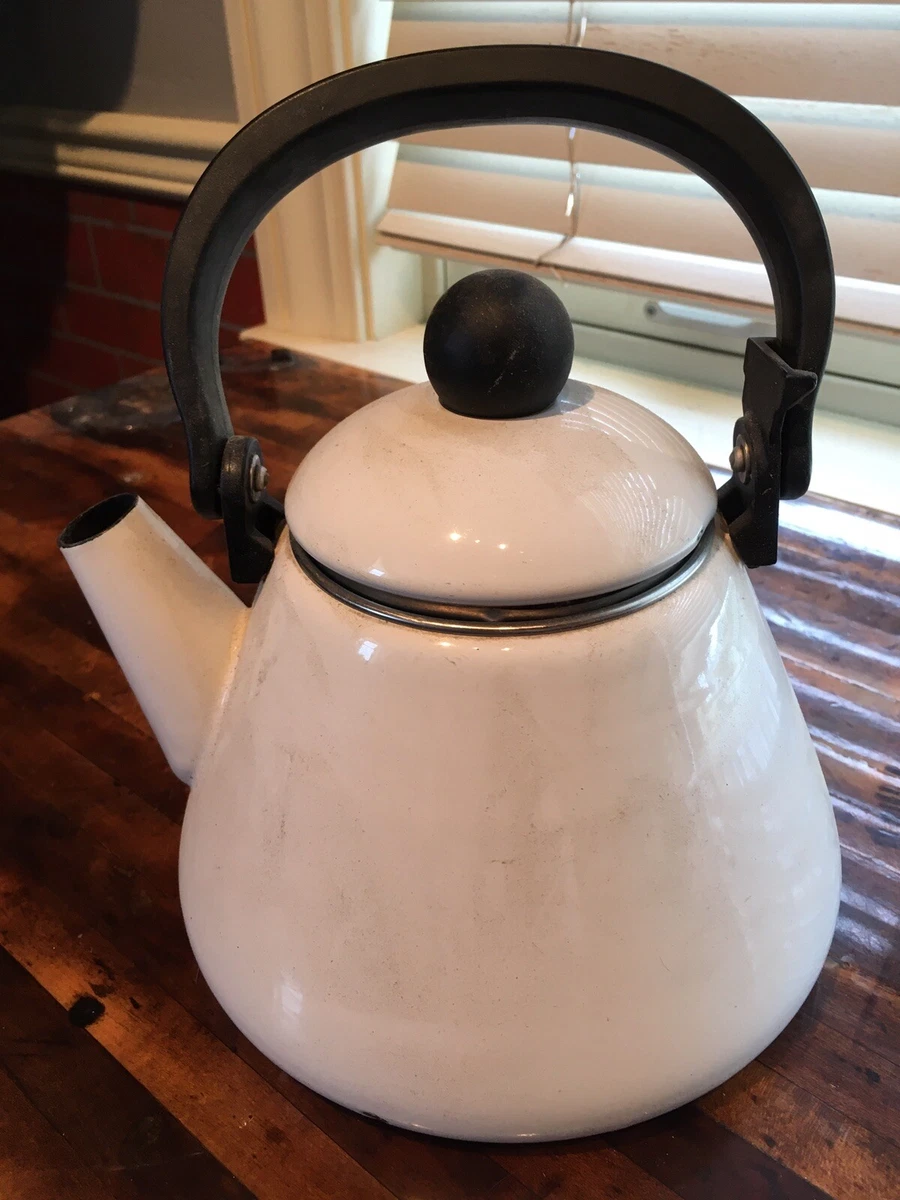 Cast iron enamel shop kettle