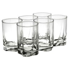 250ml Small Highball Tumbler Glasses 6-Piece Set for Water, Whiskey, and Juice