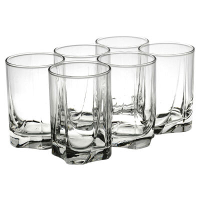 250ml kleine Longdrinkgläser 6-teiliges Set für Wasser, Whisky und Saft