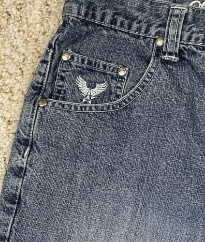 Avirex Boys Denim Flat Front Embroidered Logo Jean Shorts sz 16 (Waist 29") - Picture 17 of 19