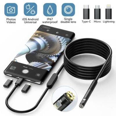 Endoscope Inspection Camera Mini Inspection Camera Waterproof Pipeline Borescope