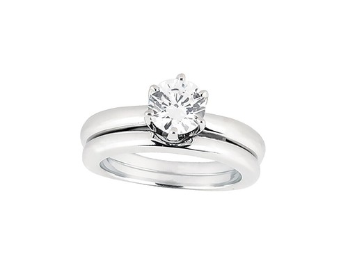 The Petal Crown Band In Platinum | Pavé Band - Foto 13