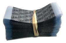 Clear Black 66x25 Heat Shrink Wrap Band Growler, Honey Bottle Seal 250 Pack 