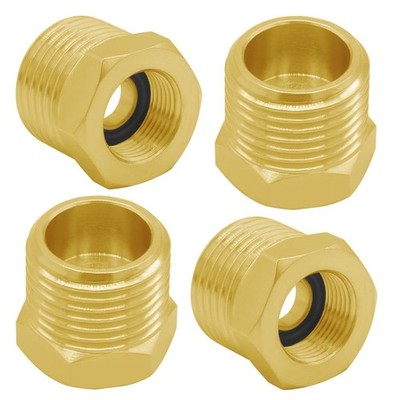 PCS Brass 1/2 Male to 3/8 Female Compression Thread Bushing Pipe Fittings