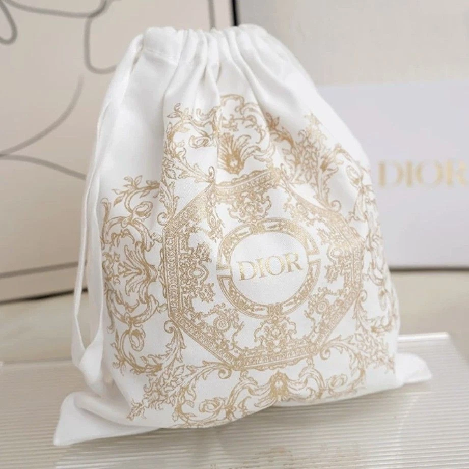 DIOR Christian Dior christian dior nouveauté cordon blanc blanc or pochette c