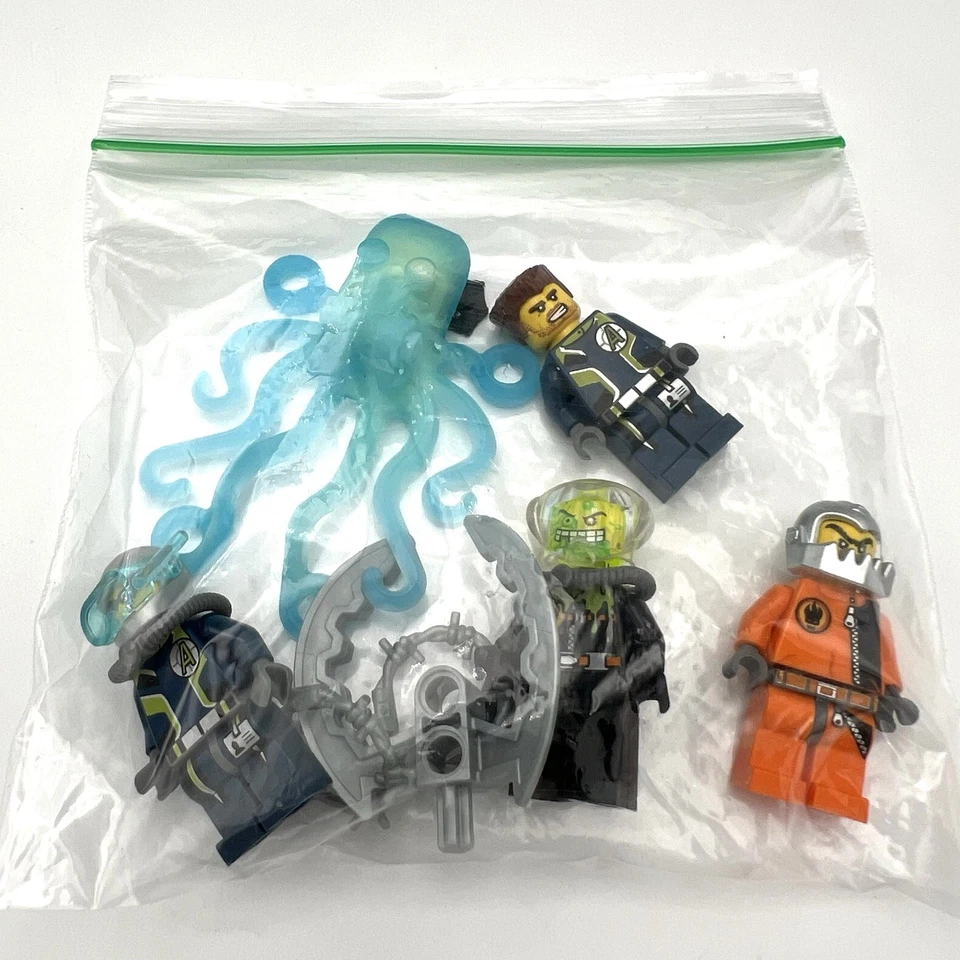 Lego 8636 Agents Mission 7 Deep Sea Quest Break Jaw Slime Face Agents Figures - Image 3 of 4