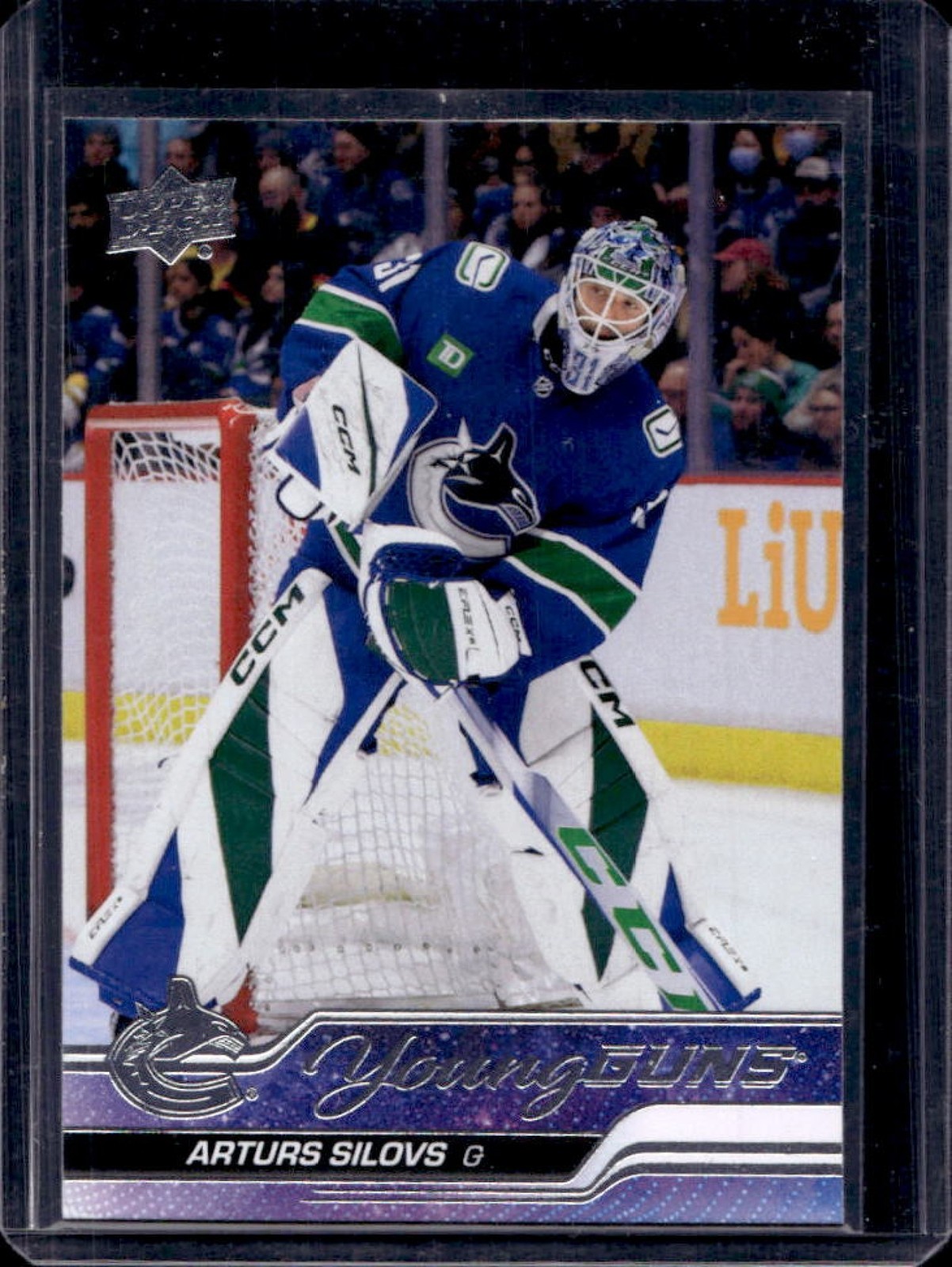 2023-24 Upper Deck Arturs Silovs Rookie Young Guns RC #485 Canucks