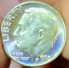 1963 D ,10c uNC+++ Awesome Toning
