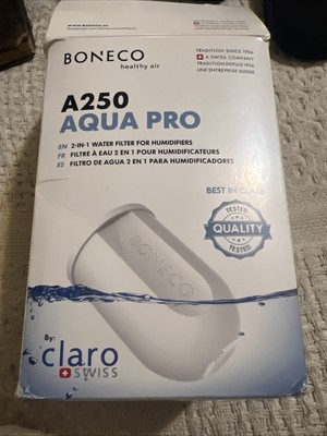 Genuine Boneco A250 Aqua Pro Humidifier Water Filter Cartridge Claro Swiss New