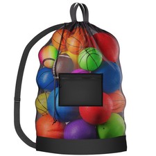 Handy Laundry Mesh Ball Bag 30x40 In - Up to 15 Balls, Large Capacity Sports ...