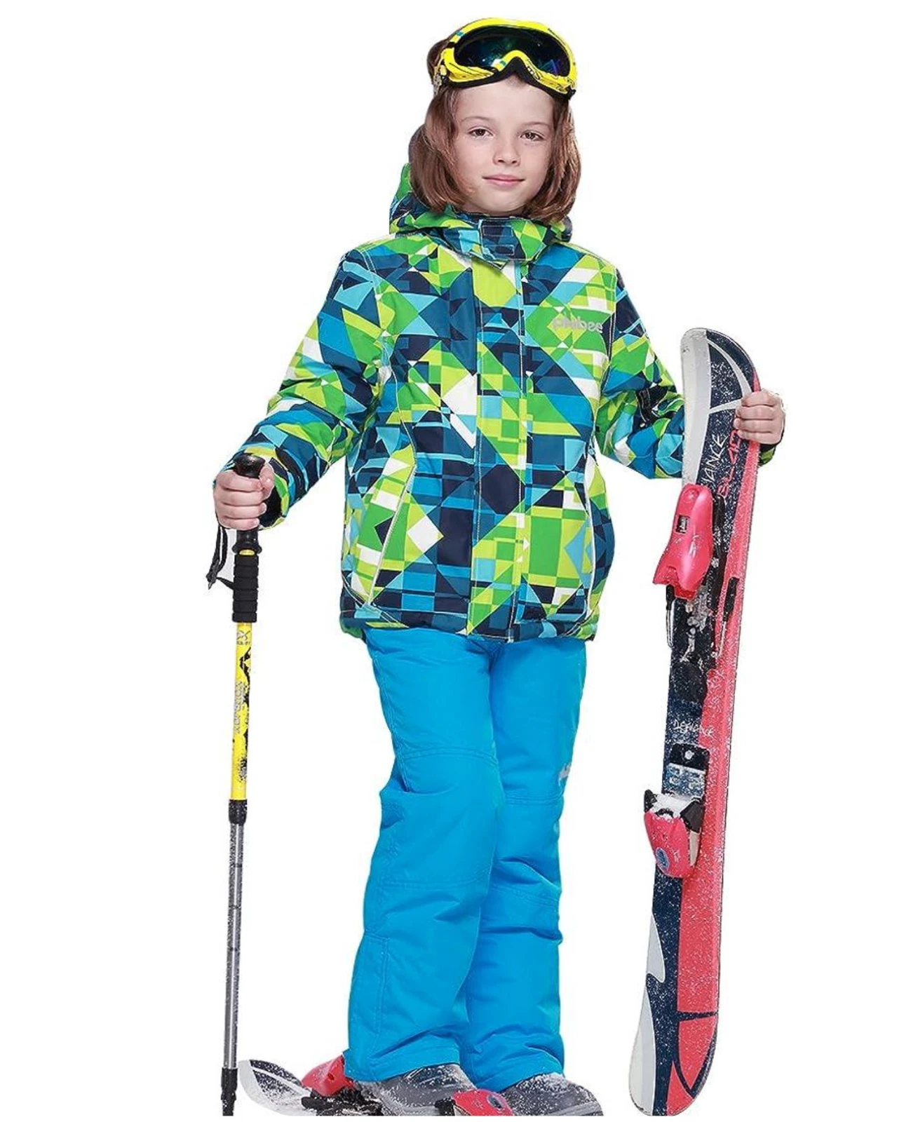Phibee Outdoor Youth Ski & Snowboard Jacket • Waterproof for 10-12 yrs - Unisex