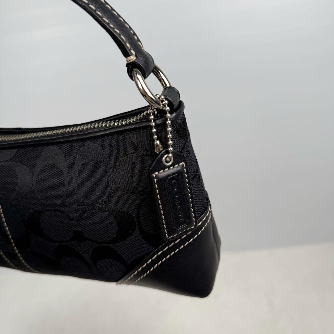 バッグ Coach Accessory pouch leather black y2k Coach Signature Accessory Pouch Black Y2K Used From Japan | eBay