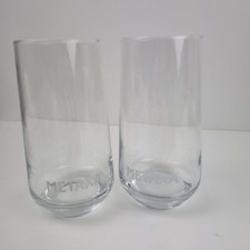 Metaxa X2 Greek Brandy Cognac Tumblers Glasses VG Condition Imported