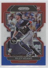 2022 Panini Prizm Tier II Red White & Blue Prizm Riley Adams #173 07rd