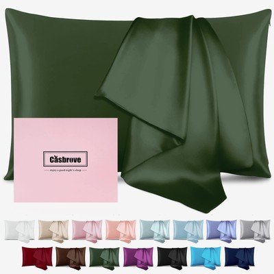Mulberry Silk Pillow Cases - Soft, Breathable Natural Silk for Hair & Skin - ...