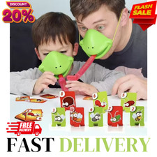 Frog Mouth Tongue Blowing Music Children's Toy Board Game Chameleon Lizard Mask