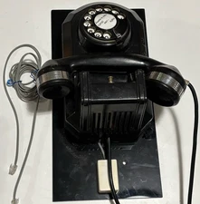 Vintage Automatic Electric Monophone Rotary Telephone, Art Deco, Wall Mount