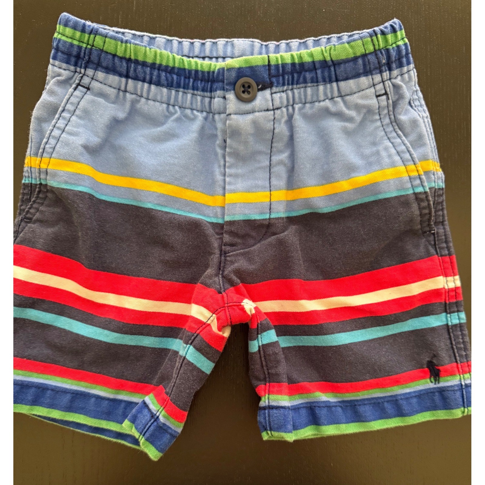 Polo Ralph Lauren Baby Striped Shorts Size 3T Multicolor Casual Preppy Chino
