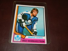 1974-75 O-Pee-Chee Inge Hammarstrom Rookie Card #88. rookie card picture