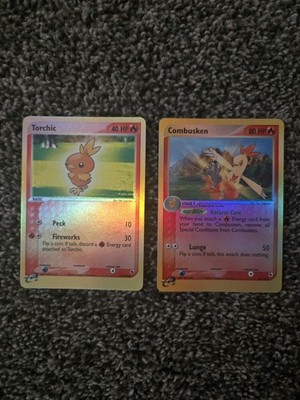 Pokemon Cards Ruby & Sapphire Torchic/ Combusken Reverse Holos