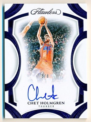 2024-25 Flawless Chet Holmgren Frame Signatures Blue Auto #FFR-CHT (5/8)