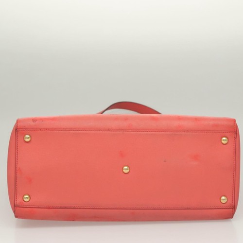 FENDI To joule Hand Bag Leather Pink Gold Auth bs26640 - Afbeelding 5 van 24