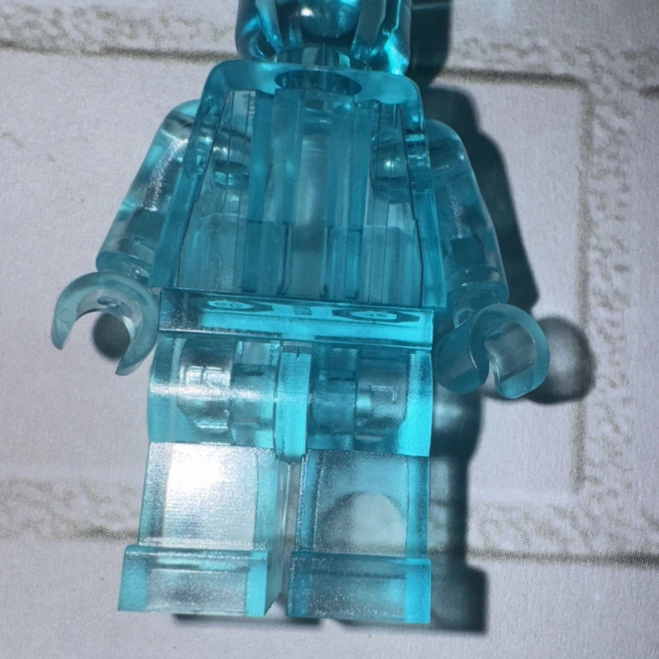 Lego PC Prototipo de Plástico Trans Transparente Minifigura Pre 2019 NO ABS/MÉXICO Foto 4 de 4