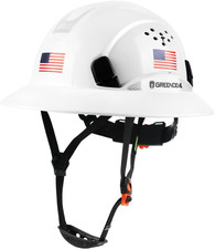 Full Brim Hard Hat Vented Construction Safety Helmet OSHA Approved Cascos De