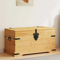 Kiefer Aufbewahrungskiste Holztruhe Aufbewahrungsbox Truhe Kiste Box Vidaxl