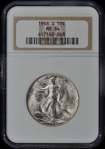1946-S Walking Liberty Half Dollar 50C NGC MS64