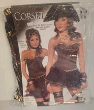 Forum Novelties Pirate Corset Womens Costume Top One Size Up To 14/16      B0045