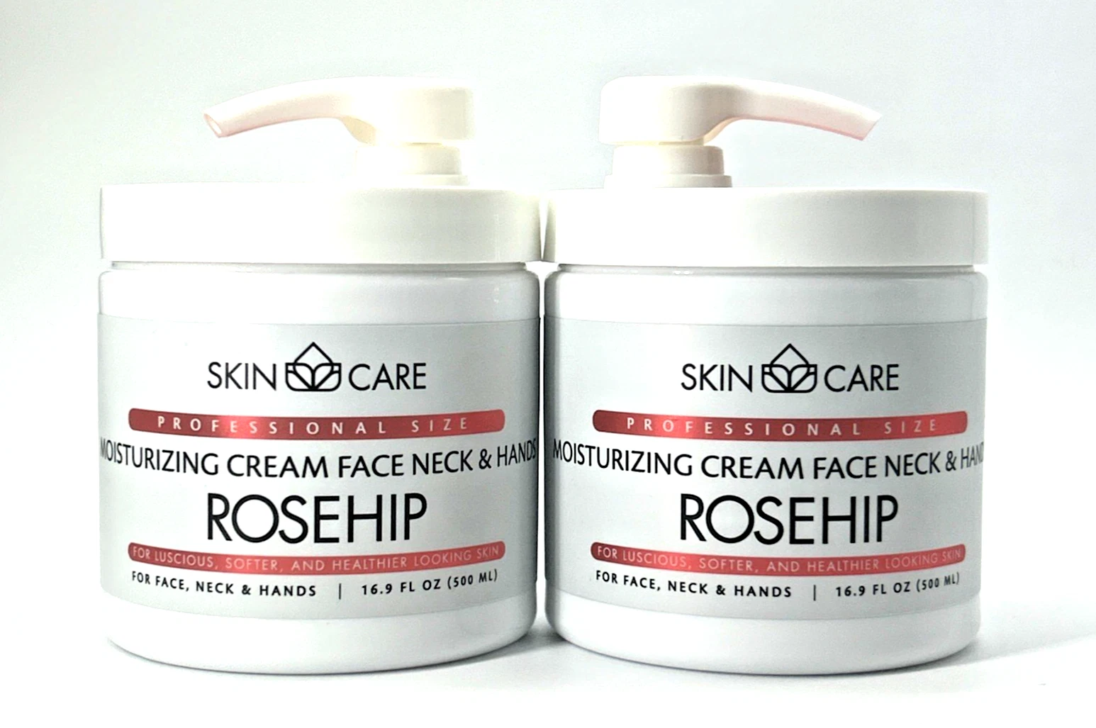 2 Pack SkinCare Professional Size Rosehip 3-in-1 Cream 16.9oz Face Neck Hands