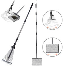 2PCS Chicken Poop Scooper  Rake Set   Adjustable Metal Cleaning Tools Scoop...