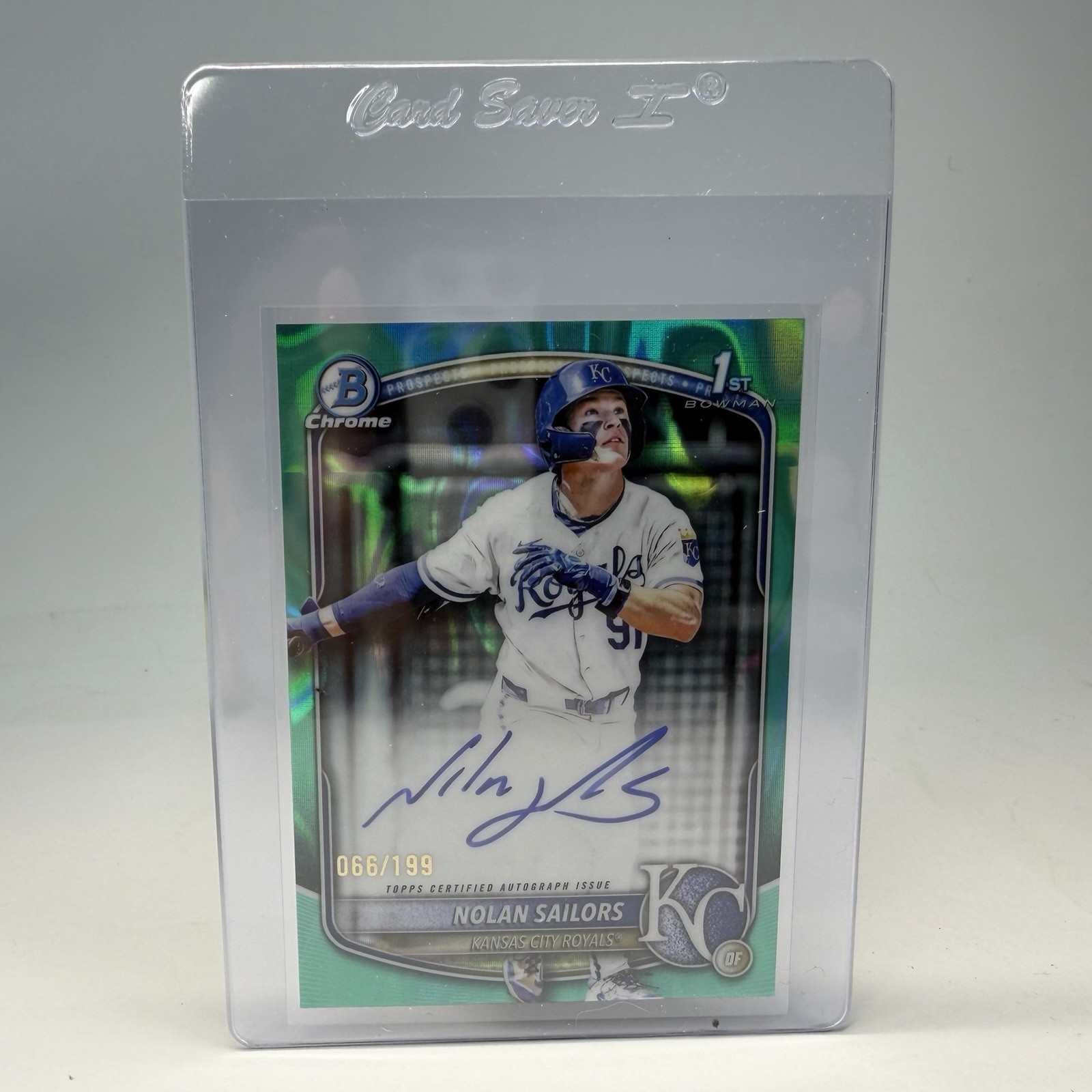 2025 Bowman Draft #CPA-NSA Nolan Sailors Chrome 1st Auto Aqua Lava Ref #/199