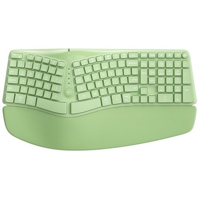 Bow Split Ergonomic Keyboard Wireless with Cushioned Wrist & Palm Rest, Wirel...