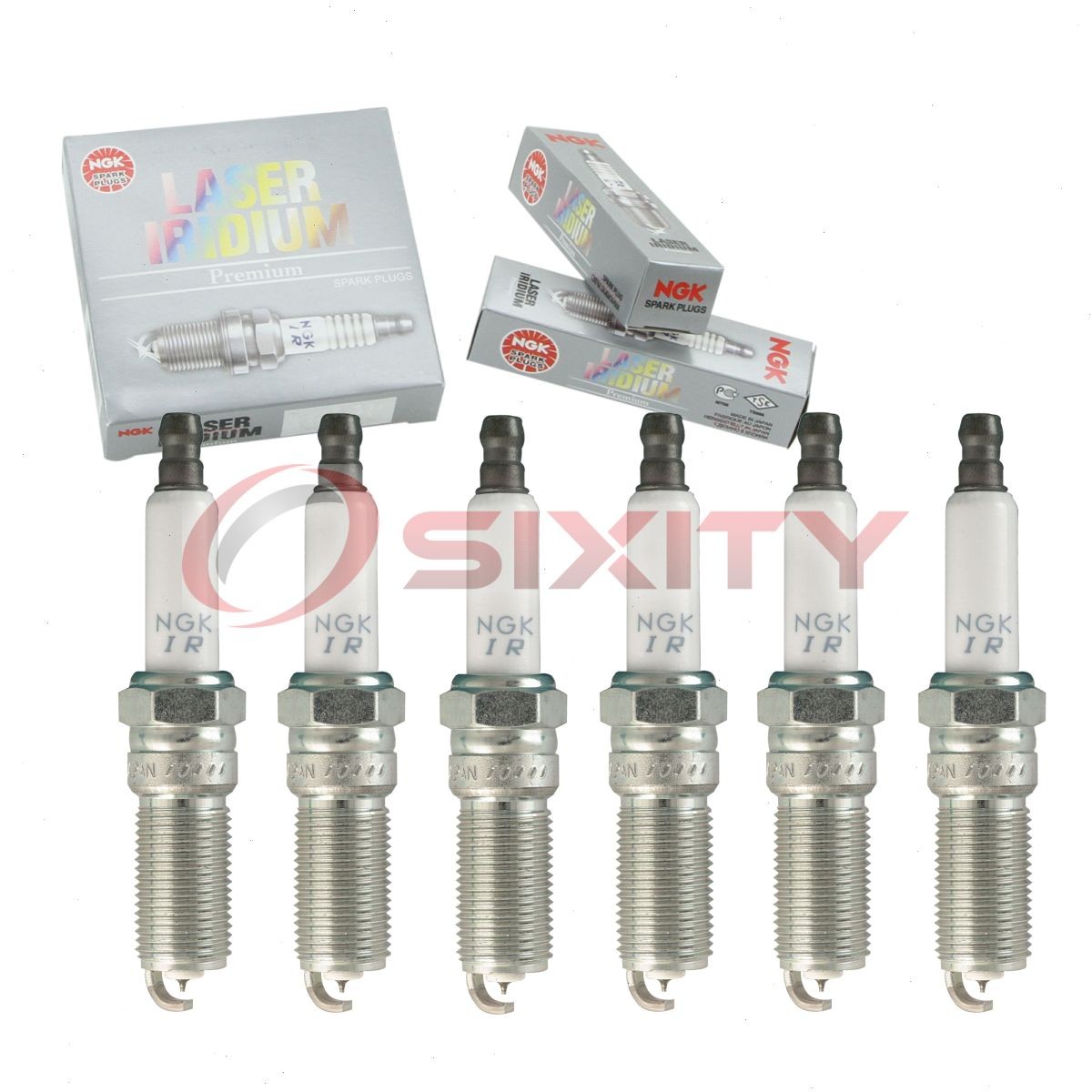 6 pcs NGK Laser Iridium Spark Plugs for 2008-2012 Chevrolet Malibu 3.6L V6 jf
