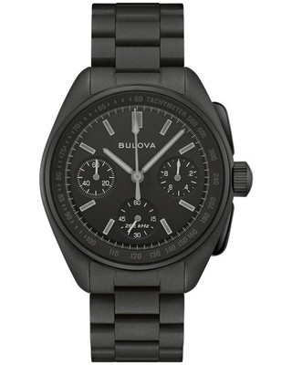 New Bulova 98A335 Lunar Pilot Black Hole Limited Edition Chronograph Watch