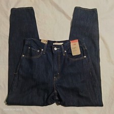 Levi  s 80  s High Rise Mom Jeans Size 29x30 Act Sz 30x30 Blue Tapered Leg NWT