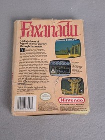 Faxanadu 1989 Nintendo NES Game Box Only Vintage- Damaged Read Description 