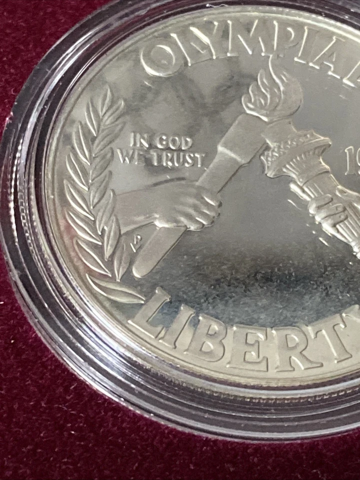 1988-S Olympic Proof Silver $1 Coin with Box and COA US Mint 90% Silver - Image 3 of 4