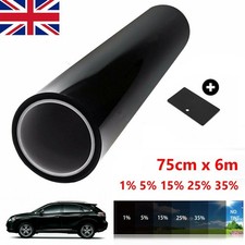 CAR WINDOW TINT FILM KIT TINTING SUPER DARK BLACK LIMO 1% 5% 15% 35% 75CM x 6M