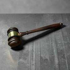 Vintage 1981 Chairman s Wooden Gavel 10 x 3 J...